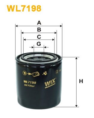 WIX FILTERS Масляный фильтр WL7198